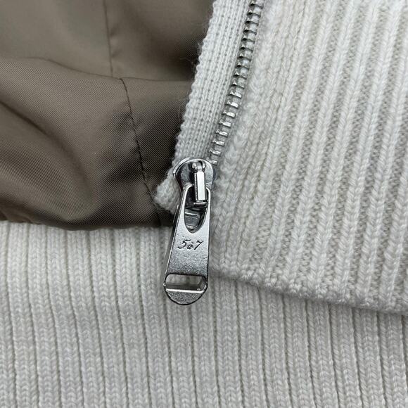 Cinq a Sept Khloe Knitted Sweater Blazer Jacket Hooded Brown Size 4 - Picture 12 of 13